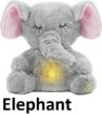 Picture of Breathing Elephant  Breathing Stuffed Animal  Rhythmic Breathing Motion with Music Lights