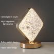 Picture of Square shape Crystal Lamp Decor Table Lamp Luxury Table lamp 3 in 1 Light Decoration light