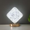 Picture of Square shape Crystal Lamp Decor Table Lamp Luxury Table lamp 3 in 1 Light Decoration light