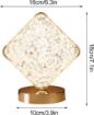Picture of Square shape Crystal Lamp Decor Table Lamp Luxury Table lamp 3 in 1 Light Decoration light