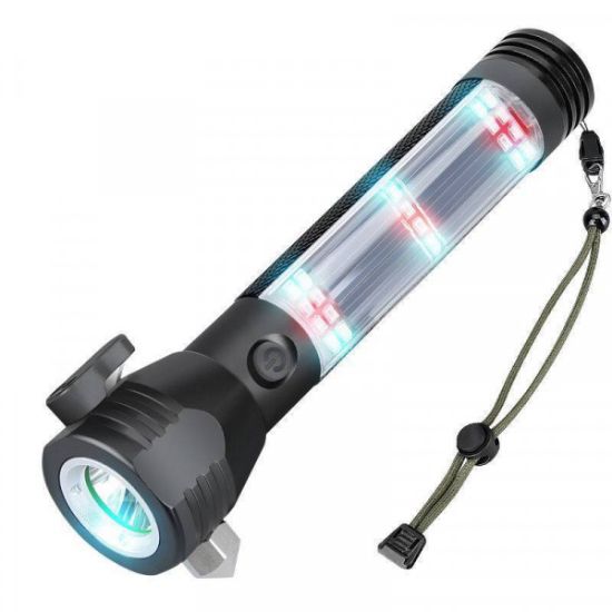Picture of RECHARGEABLE WATERPROOF FLASHLIGHT HAMMER TORCH