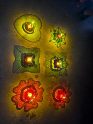 Picture of (SET OF 6)WATER SENSOR 3D REFLECTION DIYA