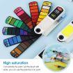 Picture of 42 Colors Foldable Solid Watercolor Paint Set Water Brush Pen 42 PCS Watercolor Paint Set  Watercolor Paint Set