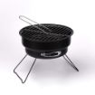 Picture of ROUND BBQ GRILL BBQ GRILL BBQ Round Shape Barbeque Portable Charcoal Barbecue Table Camping Outdoor Garden Grill BBQ Black Carbon Steel