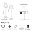 Picture of Aluminum Cordless Rechargeable Table Lamp Rechargeable LED Table Lamp LED Table Lamp