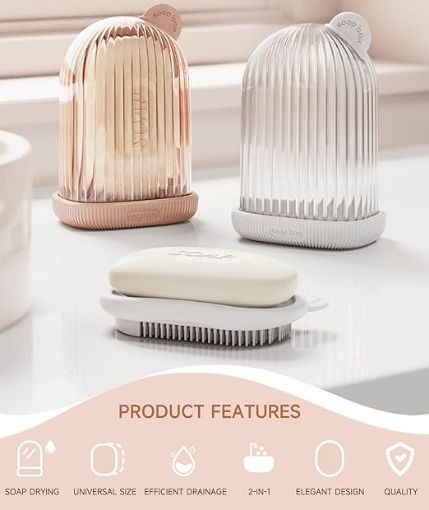 Picture of 2 IN 1 SOAP CASE Travel Soap Container Soap Bar Holder  Travel Soap Case  Leakproof Soap Container with Lid  Soap Holder