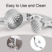 Picture of Garlic Presser Squeeze Press Ginger Crusher Stainless Steel Kitchen Tools Multi-Function Manual Garlic Presser Curved Garlic Grinding Slicer Chopper Stainless Steel Garlic Presses Cooking Gadgets Tool