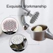 Picture of Garlic Presser Squeeze Press Ginger Crusher Stainless Steel Kitchen Tools Multi-Function Manual Garlic Presser Curved Garlic Grinding Slicer Chopper Stainless Steel Garlic Presses Cooking Gadgets Tool