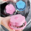 Picture of Washing Machine Flower Ball Shape Floating Reusable Mesh lint Net Trap Filter Bag Hair Catcher Removal Debris Dirt Fur Pouch