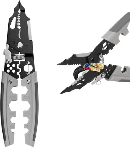 Picture of Wire Stripper Tool (Pakad) Multifunction Wire Strippers Electrical Multi-Function Hand Tool for Cutting