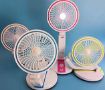 Picture of Rechargeable Multifunction Folding fan with LED light 360° Rotating 5 Watts Folding Fan, Multifunction, Rechargeable with LED light, Multicolor