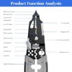 Picture of Wire Stripper Tool (Pakad) Multifunction Wire Strippers Electrical Multi-Function Hand Tool for Cutting