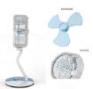 Picture of Rechargeable Multifunction Folding fan with LED light 360° Rotating 5 Watts Folding Fan, Multifunction, Rechargeable with LED light, Multicolor