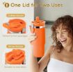 Picture of Tumbler with Handle Stainless Steel Vacuum Insulated Water Bottle Vacuum mug with Handle