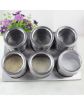 Picture of Stainless Steel Magnetic Spice Rack Spice Set (6 pcs)  Standard Magnetic Stainless Steel Cruet Condiment Spice Jars Set (Silver)