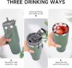 Picture of Tumbler with Handle Stainless Steel Vacuum Insulated Water Bottle Vacuum mug with Handle