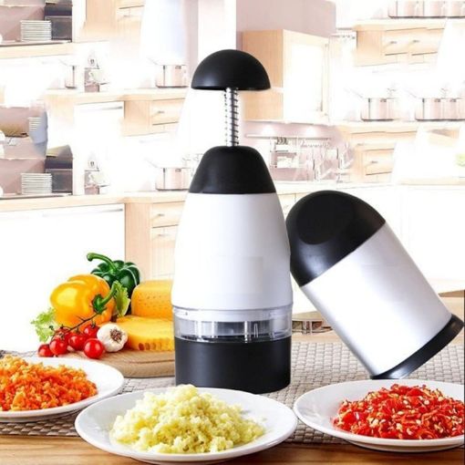 Picture of Vegetable & Dry fruit Chopper Cutter  Stainless Steel Blade Quick Hand Stock Quantity -3 Categories Home & Kitchen Packaging Materials Press Chopper  Slap Chop Vegetable Chopper Tomato Shredder Fruit Vegetable Tools