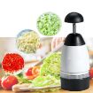 Picture of Vegetable & Dry fruit Chopper Cutter  Stainless Steel Blade Quick Hand Stock Quantity -3 Categories Home & Kitchen Packaging Materials Press Chopper  Slap Chop Vegetable Chopper Tomato Shredder Fruit Vegetable Tools