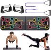 Picture of Body Building Push Up Rack Board Push-up Support Multifunctional Push Up Board with Fitness Bands Gym & Fitness Kit Sit-up Bar