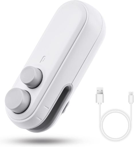 Picture of 2 in 1 USB Sealer Machine Food Bag Sealer Machine Plastic Sealer Heat Seal Vacuum Automatic Sealing Machine