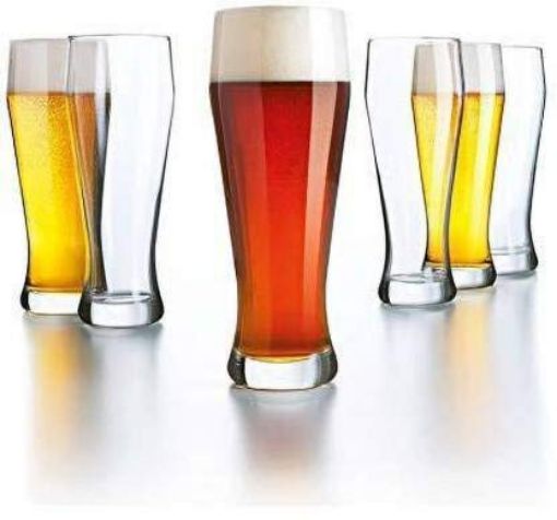 Picture of Classic Beer Glass Set Clear Classic Pilsner Glass Set Wheat Beer Glasses Clear Classic Pilsner Glass Set