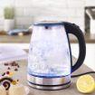 Picture of Glass Kettle Green Kivvi  1.8 L Electric Kettle Stainless Steel for Home & Office Borosilicate Glass Body Stainless Steel Heating Plate