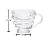 Picture of Honey Tea & Coffee Cup 210 ml ( 6 pis set ) serving ice cream bowl fancy dessert bowls designer bowls for pudding gift bowl set gift items gift items for women glass bowl home items for kitchen dining table bowl set serving bowl set