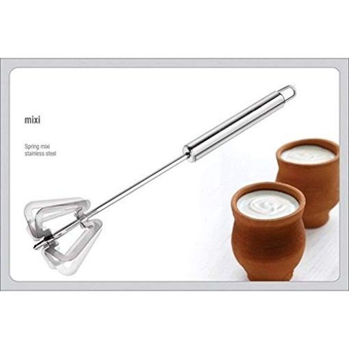 Picture of hand blender Power Free semi Automatic rawai Stainless Steel Egg Beater Lassi Butter Milk Maker Mixer Hand Blender