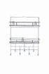 Picture of 2 Layer Multipurpose Kitchen Bathroom Shelf Wall Holder Storage Rack Bathroom Rack Refrigerator Broadside Storage Box Stainless Steel Key Laddle Holder with Single Rack Wall Mount Single Laddle Stand Key Holder