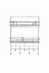 Picture of 2 Layer Multipurpose Kitchen Bathroom Shelf Wall Holder Storage Rack Bathroom Rack Refrigerator Broadside Storage Box Stainless Steel Key Laddle Holder with Single Rack Wall Mount Single Laddle Stand Key Holder