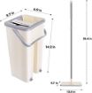 Picture of Scratch Cleaning Mop with 2 in 1 Self Clean Wash Dry Hands Free Magic Flat Mop skratch