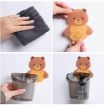 Picture of DEAR TOOTHBRUSH Wall Mount Teddy Bear Toothbrush Holder  Multipurpose Wall Mount Teddy Bear Toothbrush Holder Cup