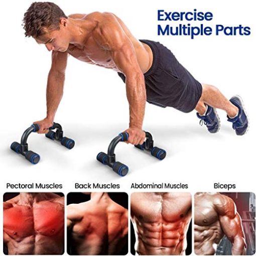 Picture of Push Up Bars Stand with Foam Grip Handle for Chest Press Home Gym Fitness Exercise Strength Training Push Up Bar Push Up Bars Stand for Men and Women Exercise Equipment for Home Gym