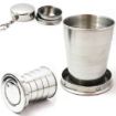 Picture of Steel Pocket Cup With Key Chain Folding Cups for Outdoor Travel Camping Picnic