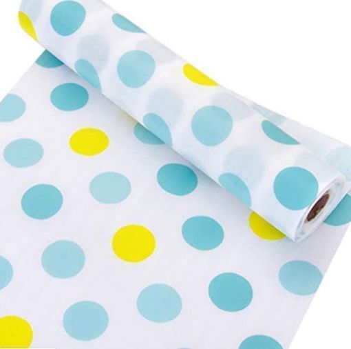 Picture of Plastic Non Slip Kitchen Drawer mat Shelf Sheets Printing Antibacterial Cabinet Plastic Foam Household Wardrobe Moisture Drawer Pad