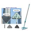 Picture of Triangle Cleaning Mop  Retractable Cleaning Mop Rotatable Triangle Dust Mop Multipurpose Cleaning moveable Brush