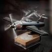 Picture of 3D Aeroplan Aircraft Shaped Solar Powered  Airplane Air Freshner Airplane 360° Rotating Airplane Ornament