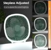 Picture of USB Desk Fan with light Table Fan with usb charging Folding Small Fan  Mini Fan with LED Light USB Desk Fan