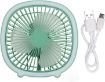 Picture of USB Desk Fan with light Table Fan with usb charging Folding Small Fan  Mini Fan with LED Light USB Desk Fan