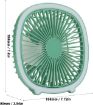 Picture of USB Desk Fan with light Table Fan with usb charging Folding Small Fan  Mini Fan with LED Light USB Desk Fan