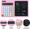 Picture of Calculator with Notepad 12 Digit Display LCD Writing Tablet