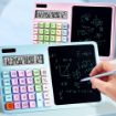 Picture of Calculator with Notepad 12 Digit Display LCD Writing Tablet