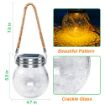 Picture of Crackle Glass Ball Light (2 Pcs) Solar Lantern Crackle Glass Ball Hanging Solar Post Lights