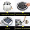 Picture of Crackle Glass Ball Light (2 Pcs) Solar Lantern Crackle Glass Ball Hanging Solar Post Lights