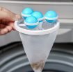 Picture of LINT CATCHER ROLLER Washing Machine Floating Lint Mesh Bag Net Hair Filter Remover Net Pouch Hair Catcher Lint Catcher Laundry Ball Floating Pet Fur Lint Hair Catcher Household Reusable