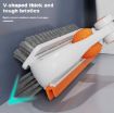 Picture of 180 Rotating Floor Brush Bathroom Cleaning Brush with Wiper Squeegee Floor Scrubbing Brush