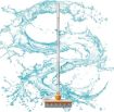 Picture of 180 Rotating Floor Brush Bathroom Cleaning Brush with Wiper Squeegee Floor Scrubbing Brush