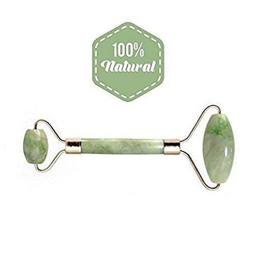 Picture of Face Roller Massage Tool Green Aventurine Applicator for Face Neck and Body Muscle - Relaxing and Stimulating Blood Flow Relieve Fine Lines & Wrinkles trimmer trimmer trimmer