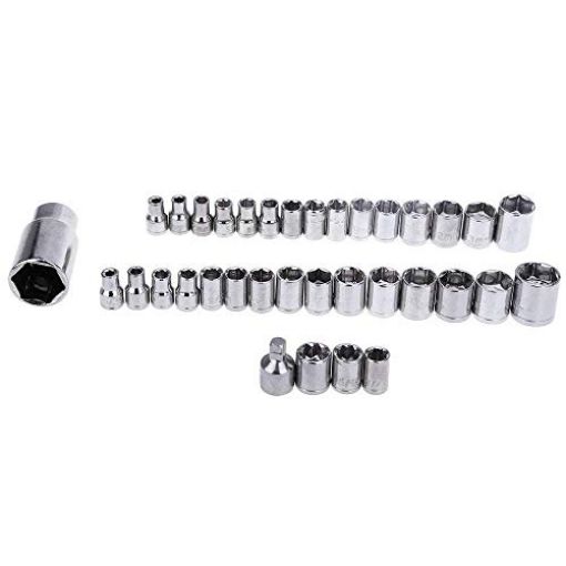 Picture of 40 pcs tool kit Wrench Sockets Adapter Wrench Sets Wrench Tool Kit & Screwdriver Ratchet Wrench Set Hand Tool car tool Spanners & Wrenches bits Screwdriver Automobile Motorcycle Tool Box Set repairing tool kit