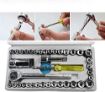 Picture of 40 pcs tool kit Wrench Sockets Adapter Wrench Sets Wrench Tool Kit & Screwdriver Ratchet Wrench Set Hand Tool car tool Spanners & Wrenches bits Screwdriver Automobile Motorcycle Tool Box Set repairing tool kit